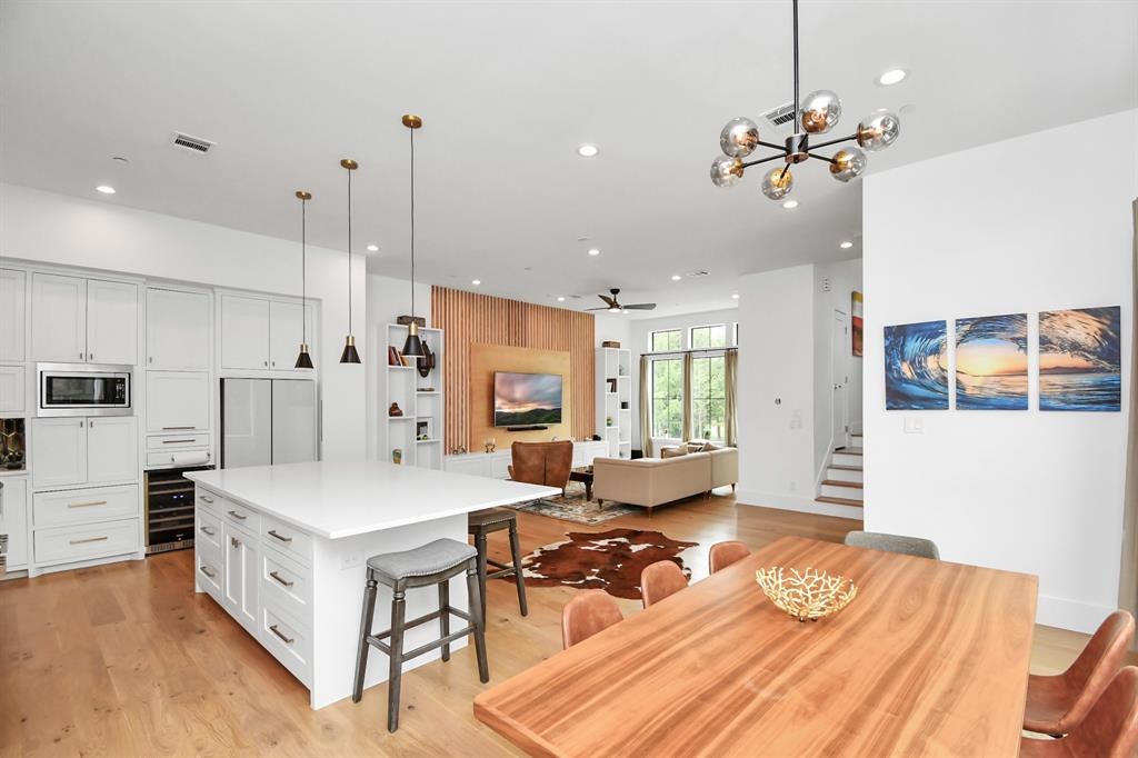 Kitchen open to the living area