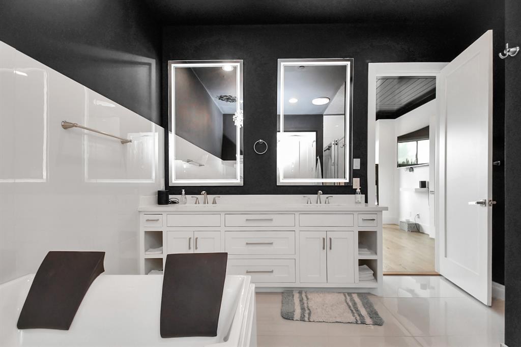 Primary bath double vanity