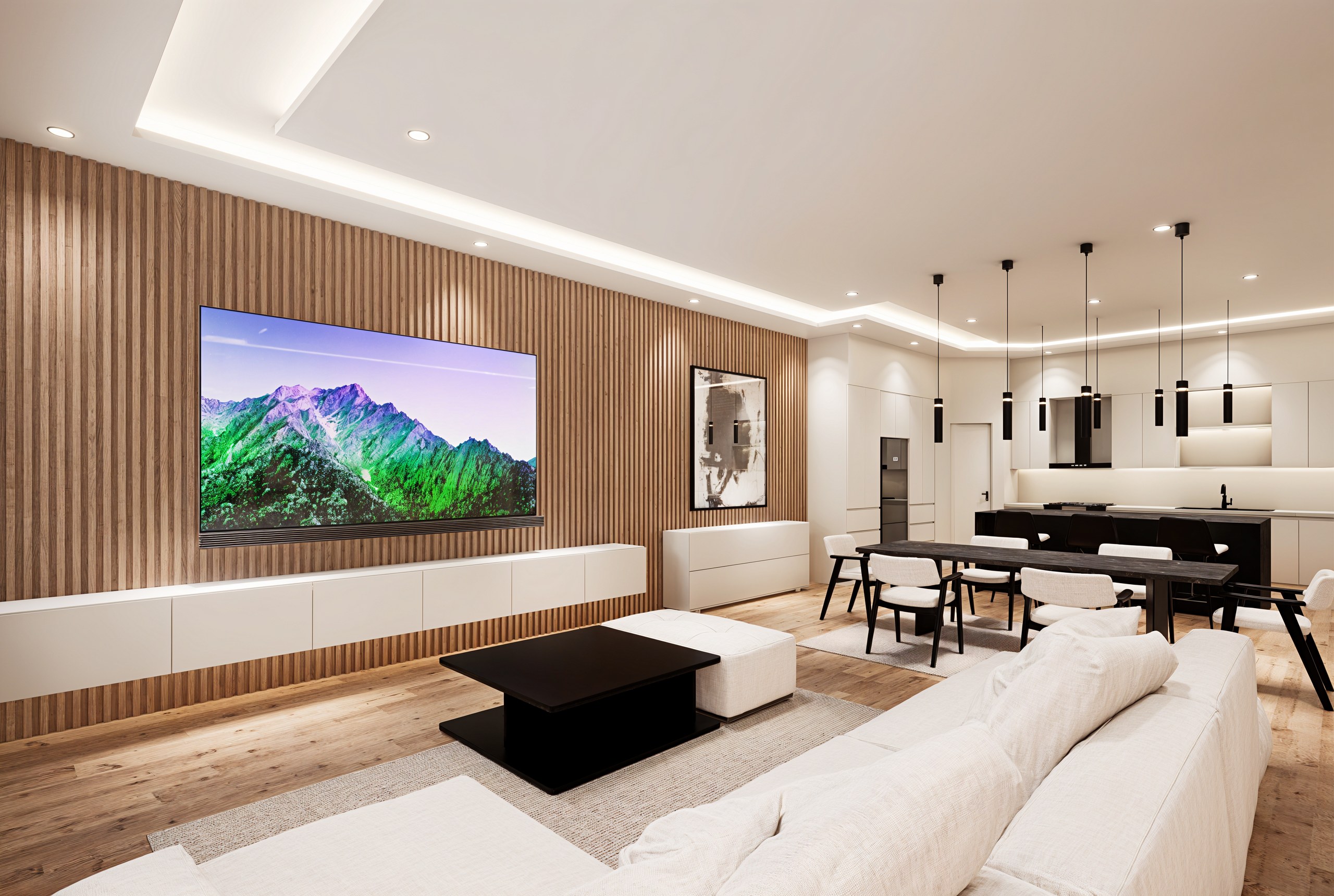 Sherwin Street custom home interior render